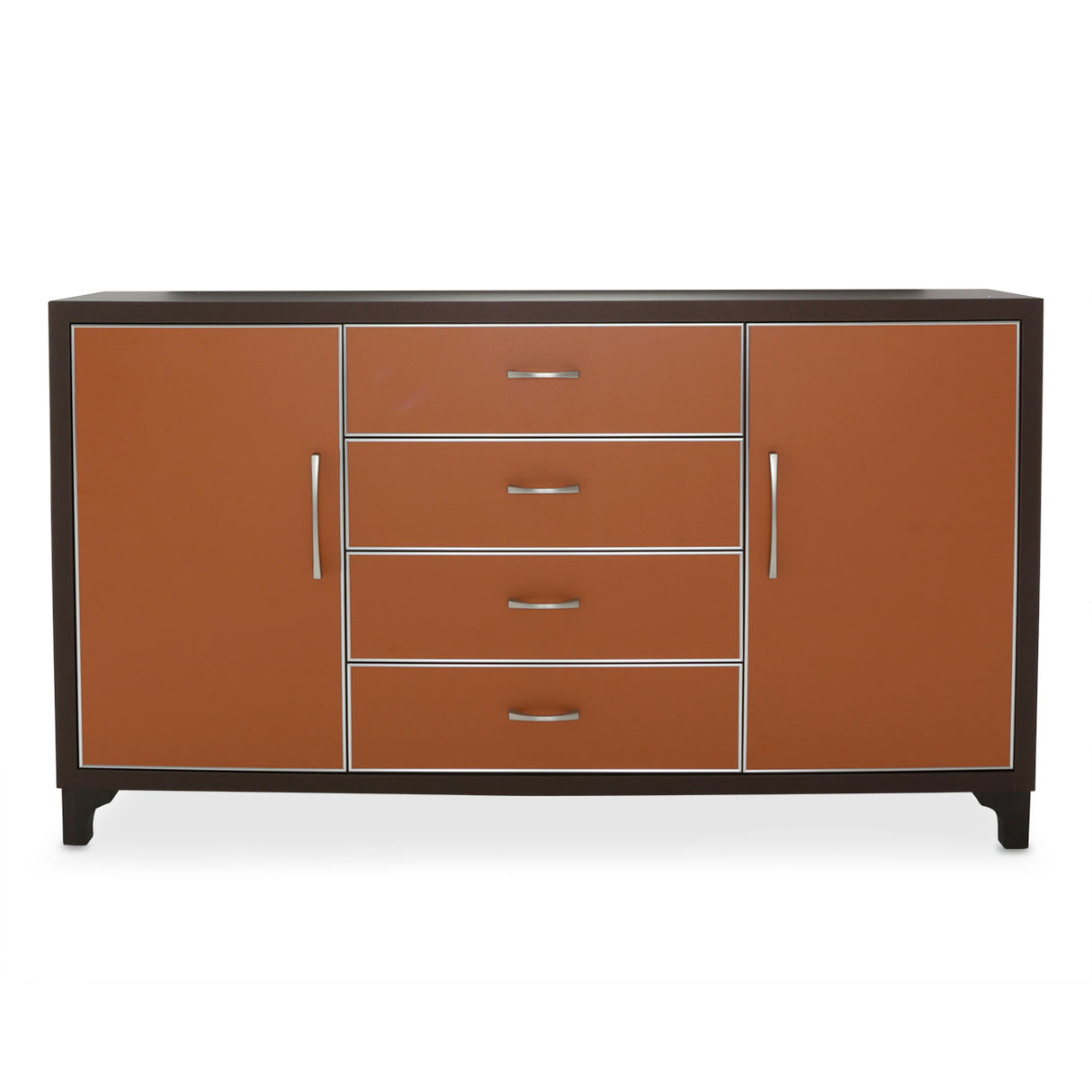 21 Cosmopolitan Orange Diablo Orange/umber Dresser from Michael Amini - Luna Furniture