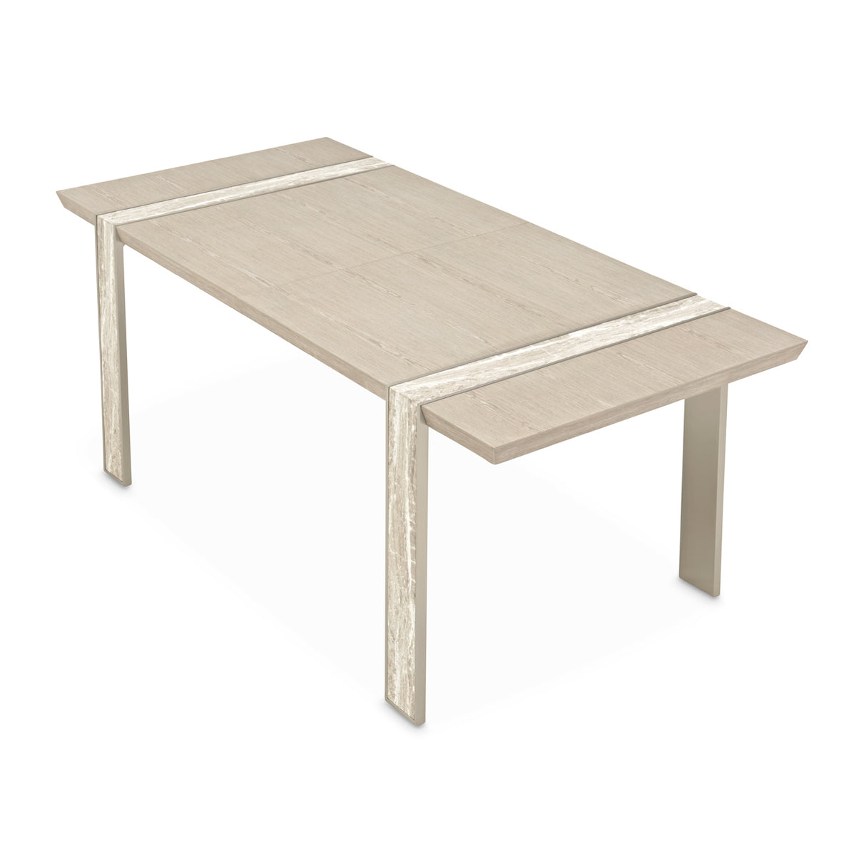Lotus Bay Sand Narrow Dining Table from Michael Amini - Luna Furniture