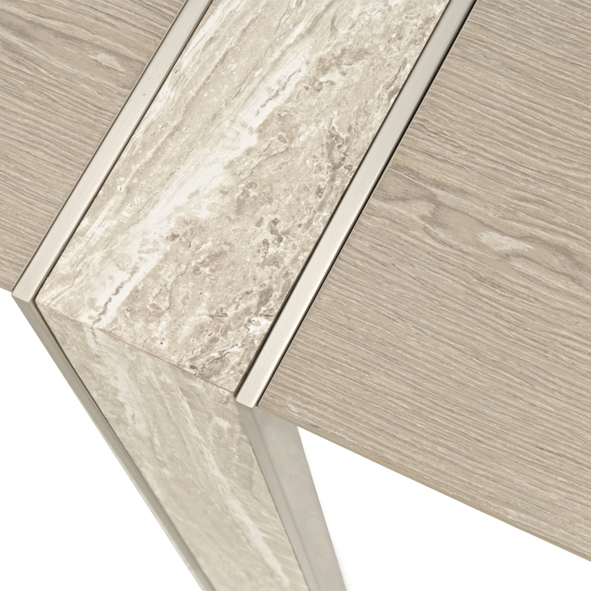Lotus Bay Sand Narrow Dining Table from Michael Amini - Luna Furniture