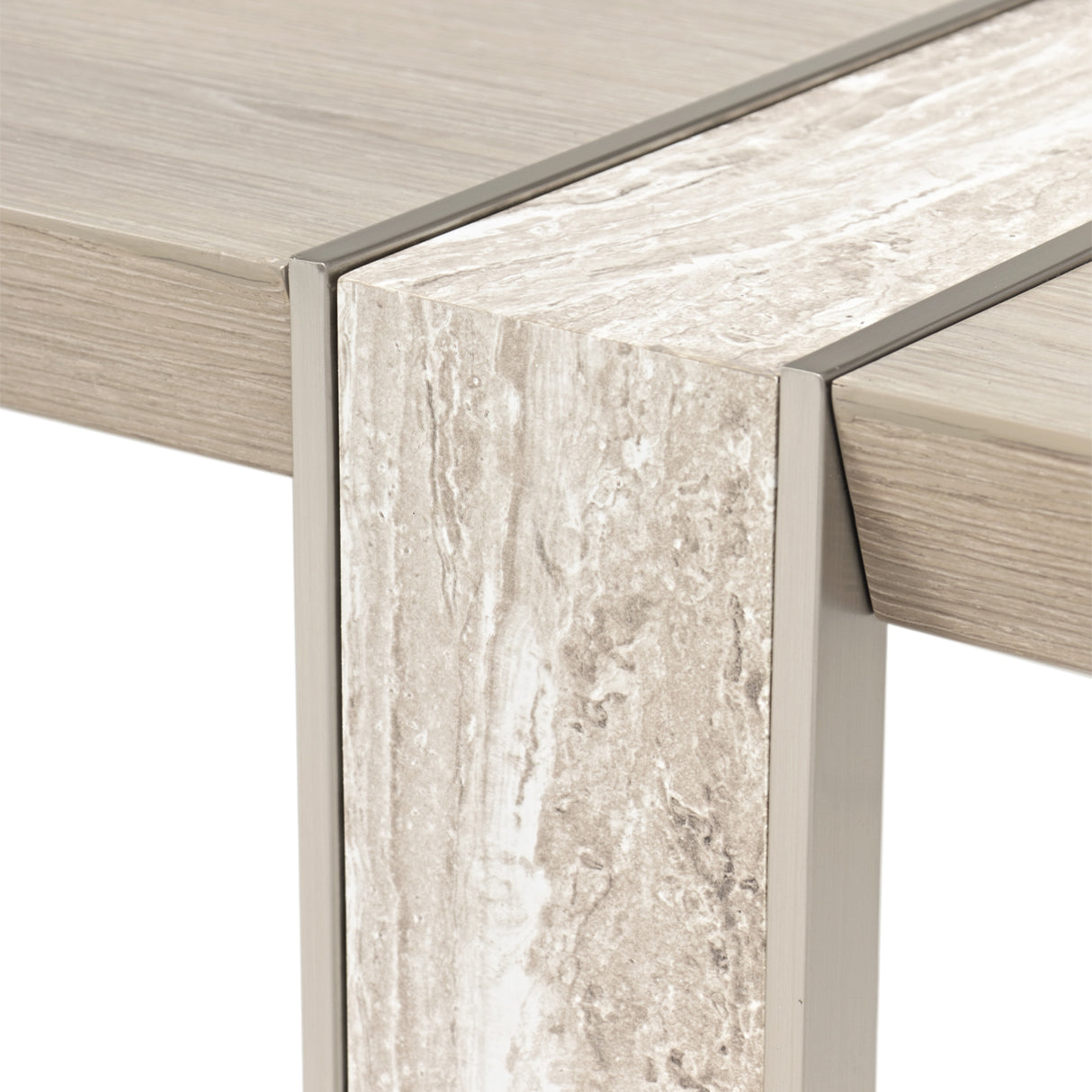 Lotus Bay Sand Wide Dining Table from Michael Amini - Luna Furniture