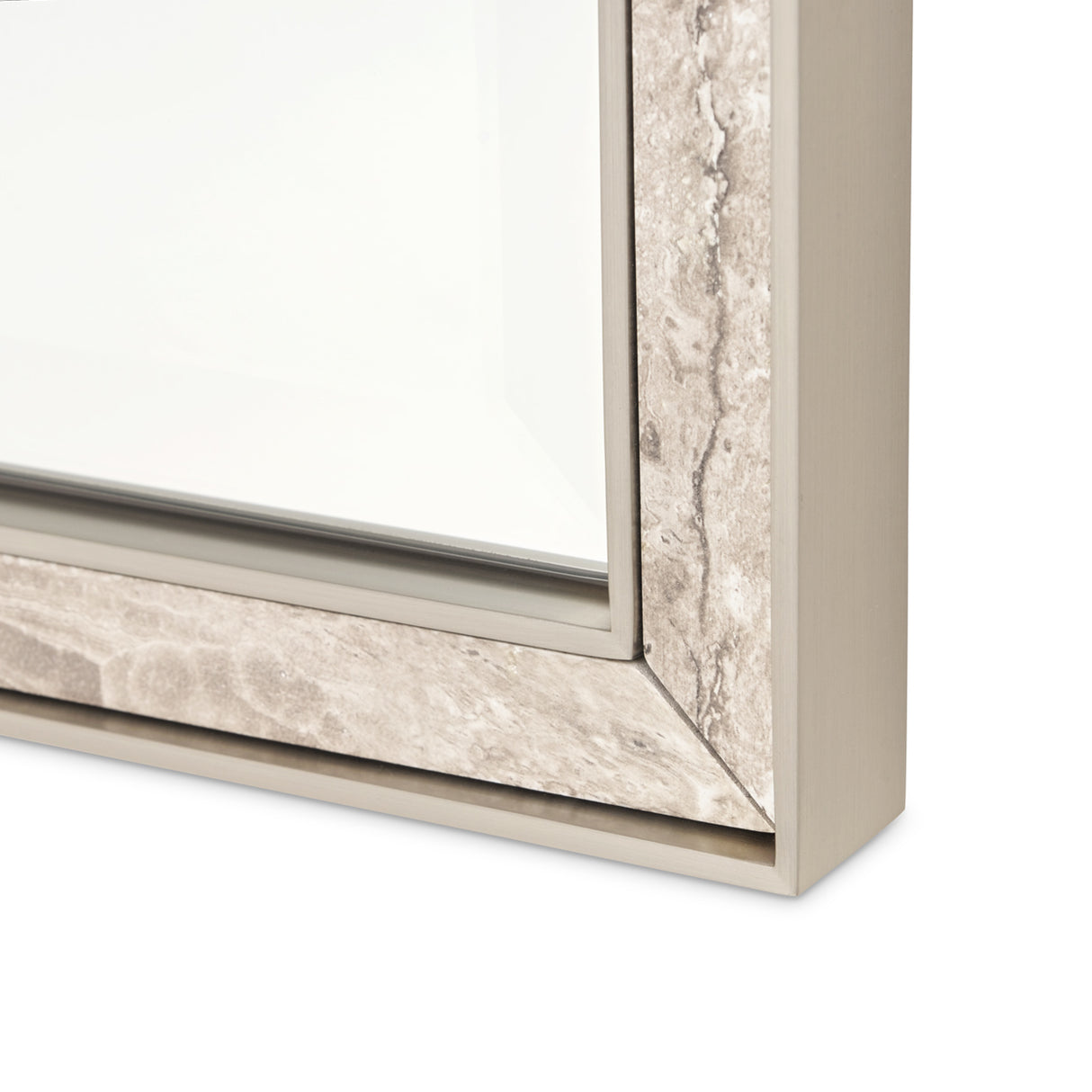 Lotus Bay Sand Mirror from Michael Amini - Luna Furniture