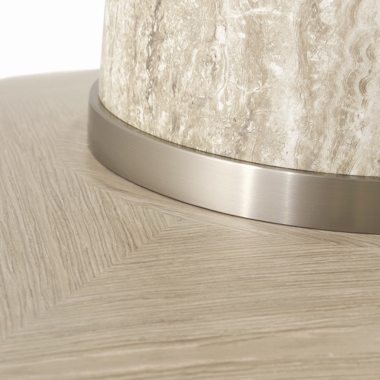 Lotus Bay Sand 40'' Round Gathering Table from Michael Amini - Luna Furniture