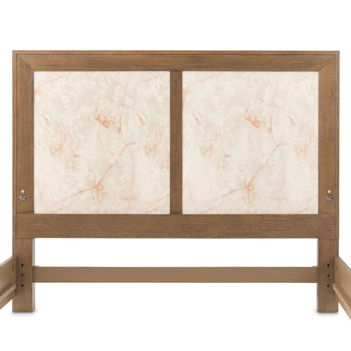 Portrait Sienna Brown Eastern King Panel Bed With Led Lights from Michael Amini - Luna Furniture
