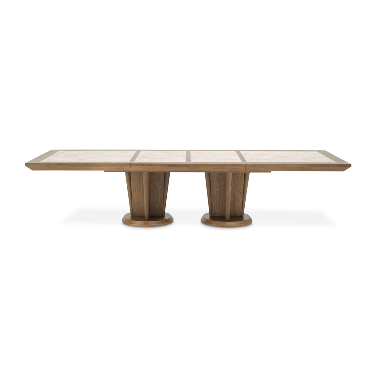 Portrait Sienna Brown Wide Rectangular Dining Table from Michael Amini - Luna Furniture