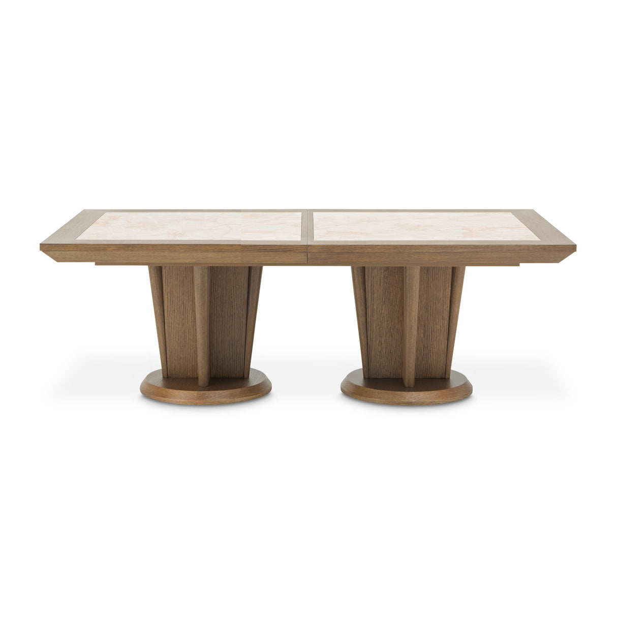 Portrait Sienna Brown Wide Rectangular Dining Table from Michael Amini - Luna Furniture