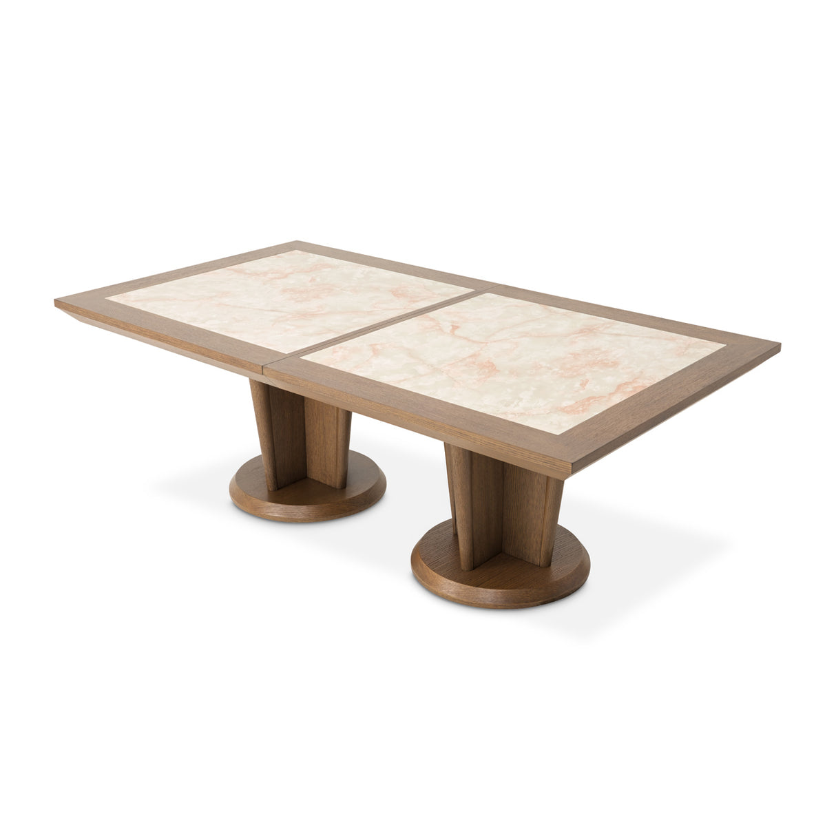 Portrait Sienna Brown Wide Rectangular Dining Table from Michael Amini - Luna Furniture