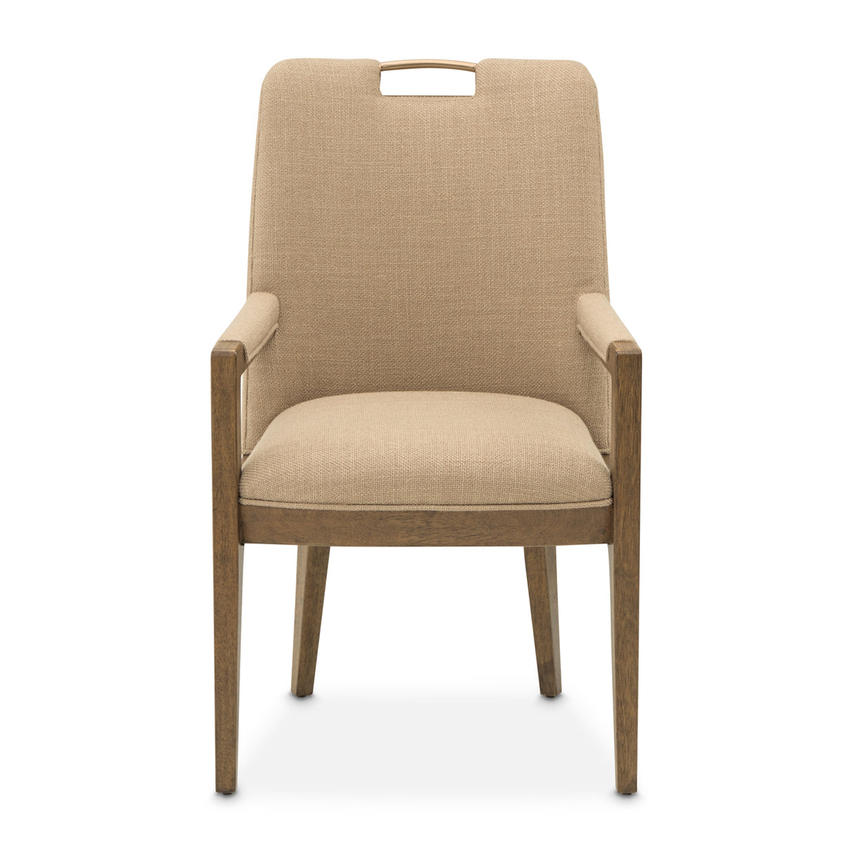 Portrait Sienna Brown Dining Arm Chair from Michael Amini - Luna Furniture