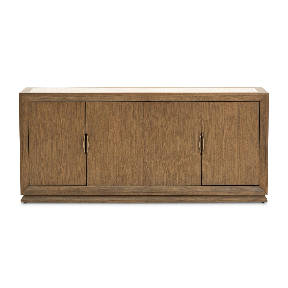 Portrait Sienna Brown Sideboard With Led Lights from Michael Amini - Luna Furniture