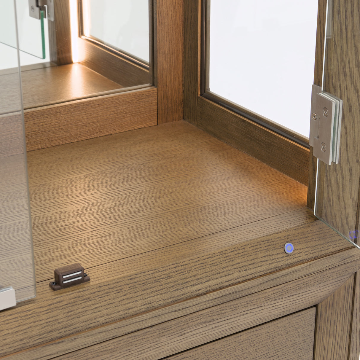 Portrait Sienna Brown Display Cabinet from Michael Amini - Luna Furniture