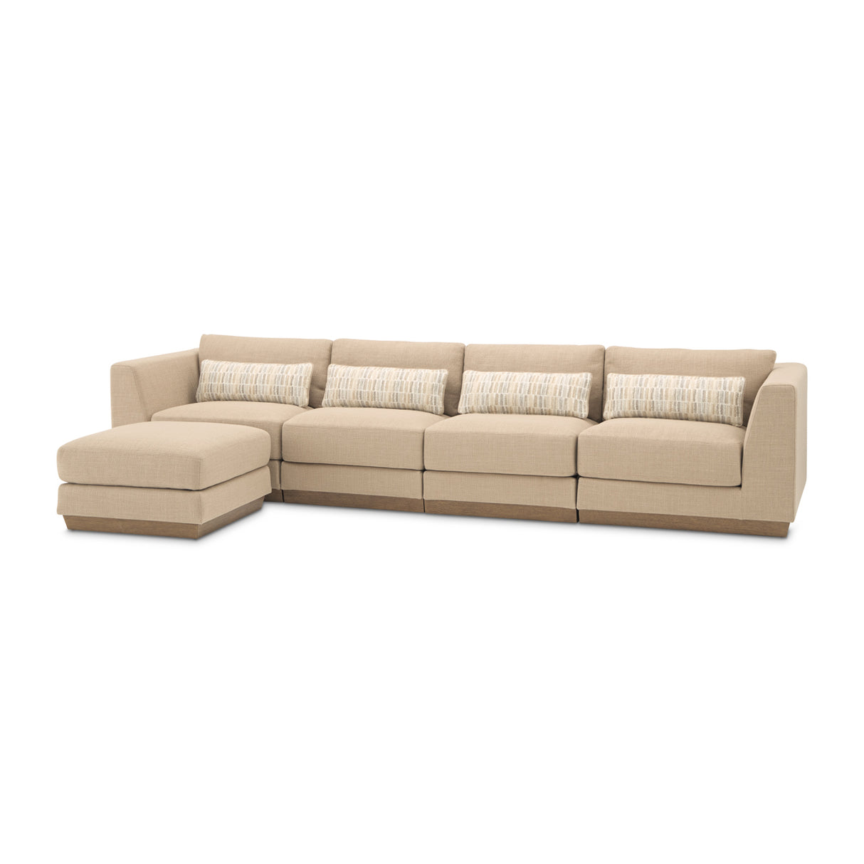 Portrait Sienna Brown Sectional from Michael Amini - Luna Furniture