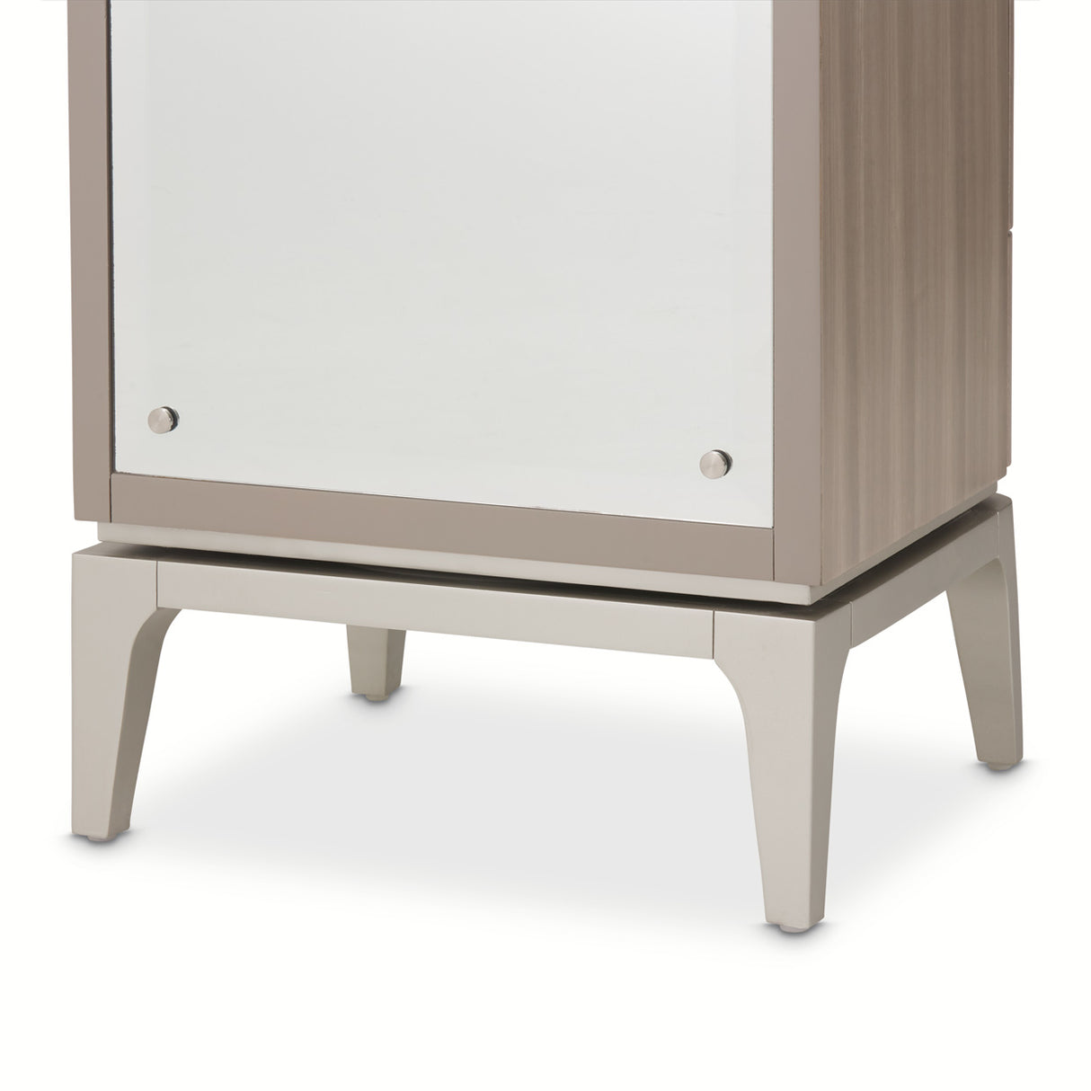Lanterna Silver Mist Swivel Chiffonier Lingerie Chest- Living Room Storage Cabinet from Michael Amini - Luna Furniture