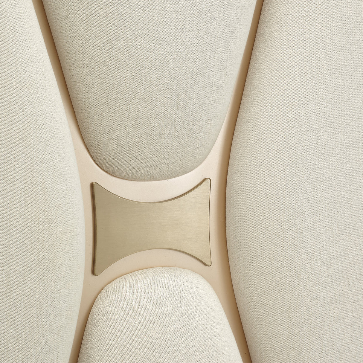 La Rachelle Medium Champagne Queen Upholstered Panel Bed from Michael Amini - Luna Furniture