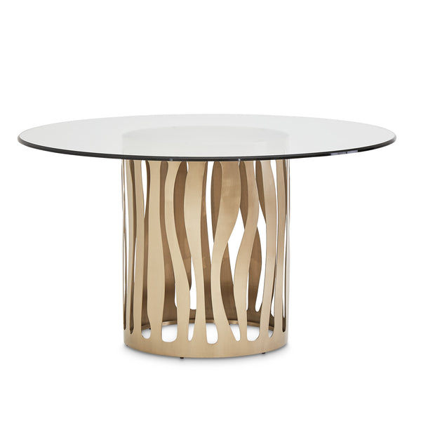 La Rachelle Medium Champagne 54'' Round Dining Table