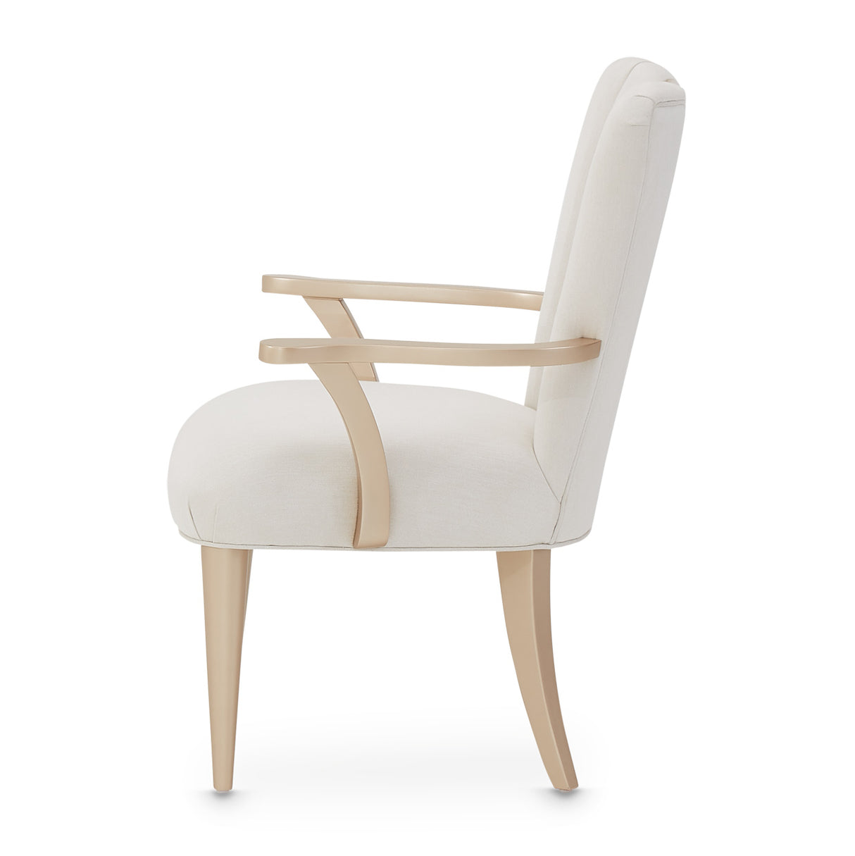 La Rachelle Medium Champagne Arm Chair from Michael Amini - Luna Furniture