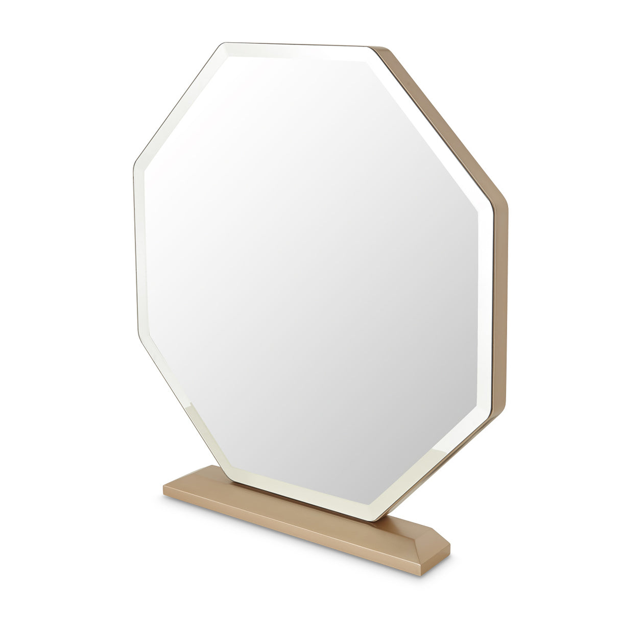 La Rachelle Medium Champagne Vanity Mirror from Michael Amini - Luna Furniture