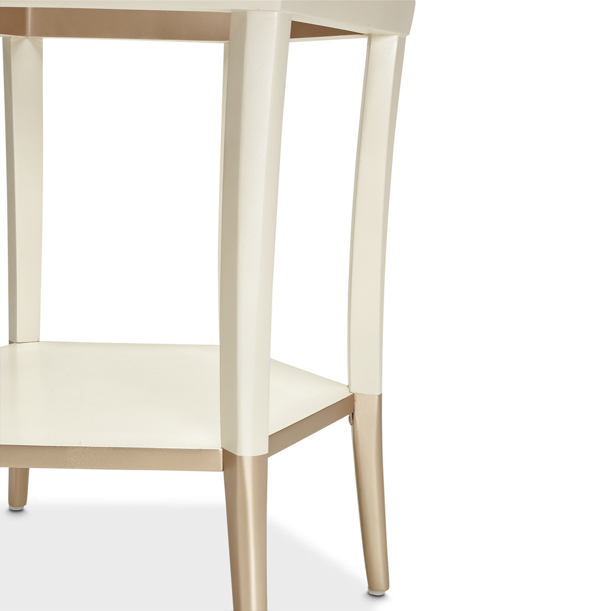 La Rachelle Medium Champagne Hexagon Cocktail Table from Michael Amini - Luna Furniture