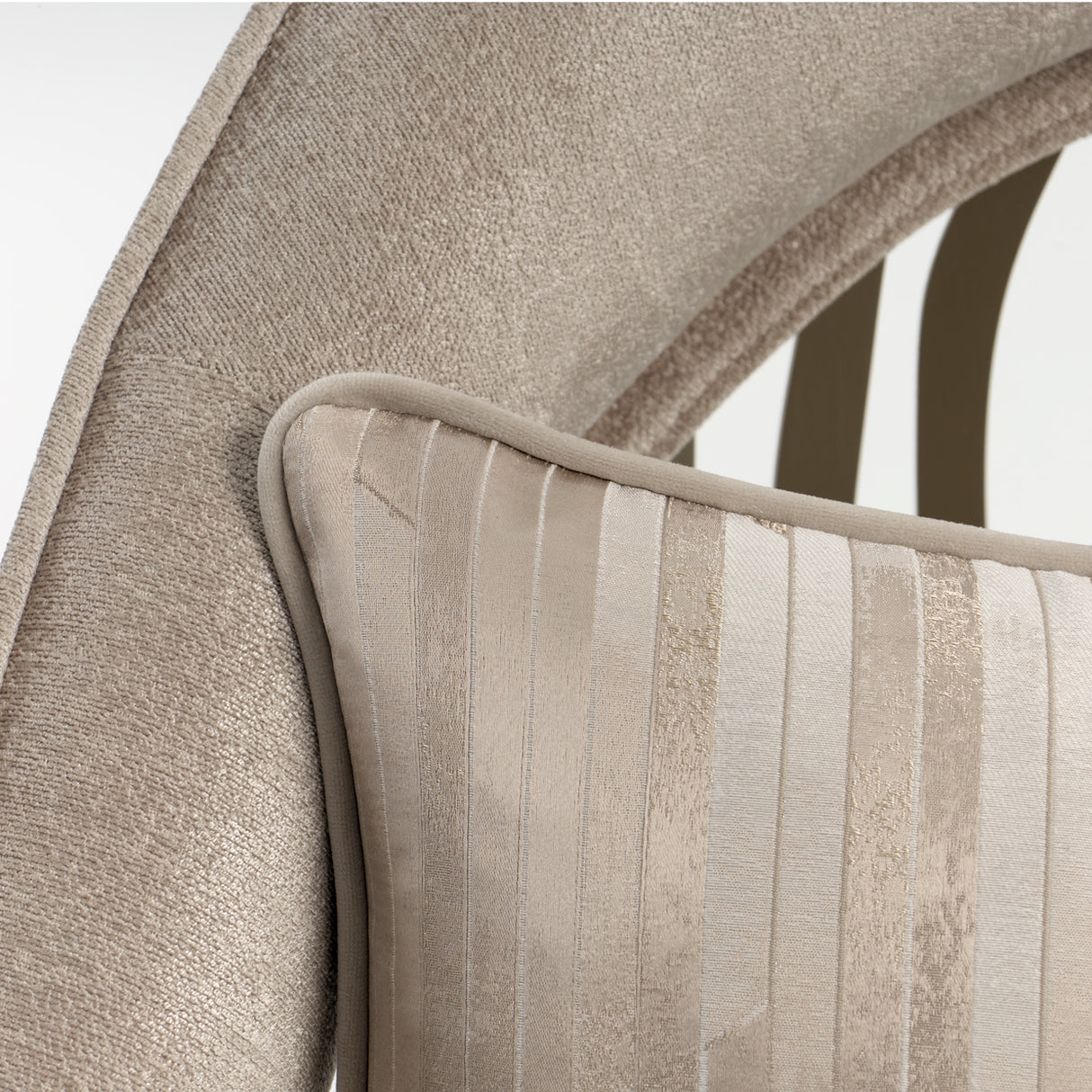 La Rachelle Medium Champagne Accent Chair from Michael Amini - Luna Furniture