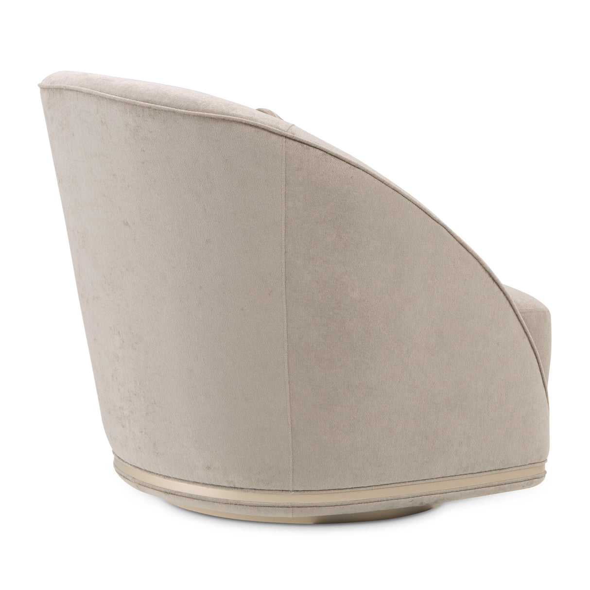 La Rachelle Medium Champagne Swivel Chair from Michael Amini - Luna Furniture