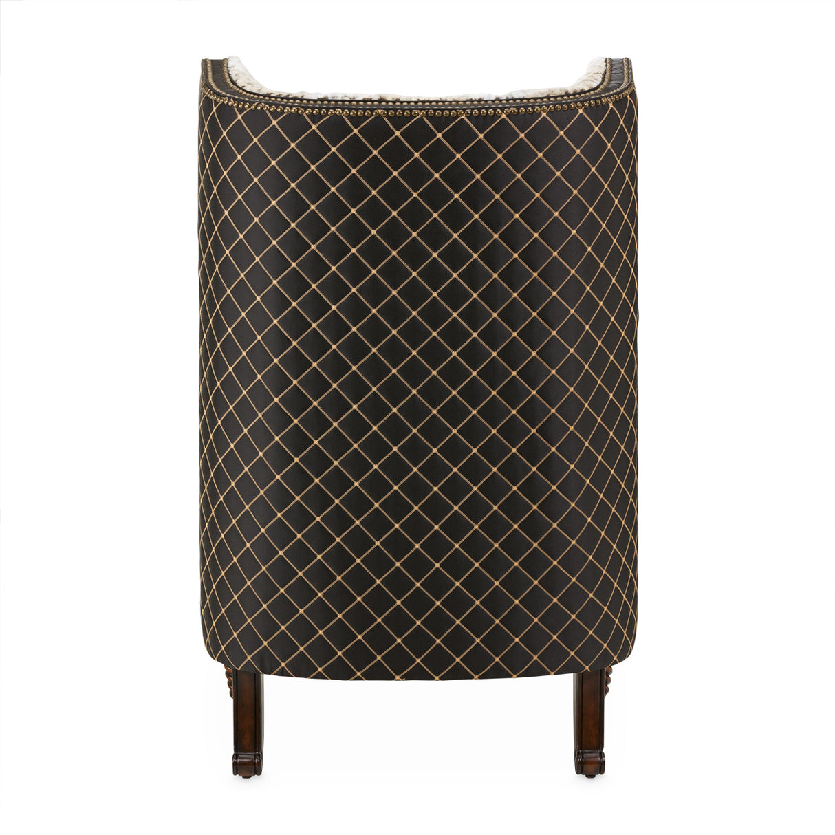 Chamberi Warm Cognac Wing Chair Lynx Warm Cognac from Michael Amini - Luna Furniture