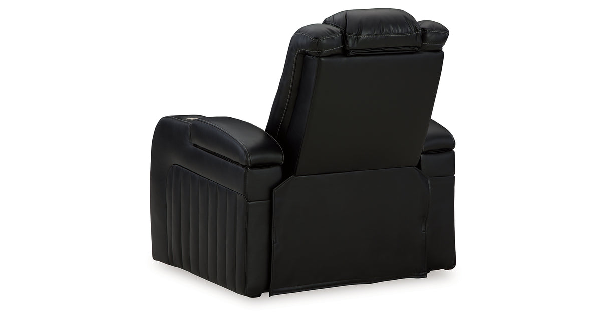 Caveman Den Sofa, Loveseat and Recliner in Midnight from Ashley - Luna Furniture