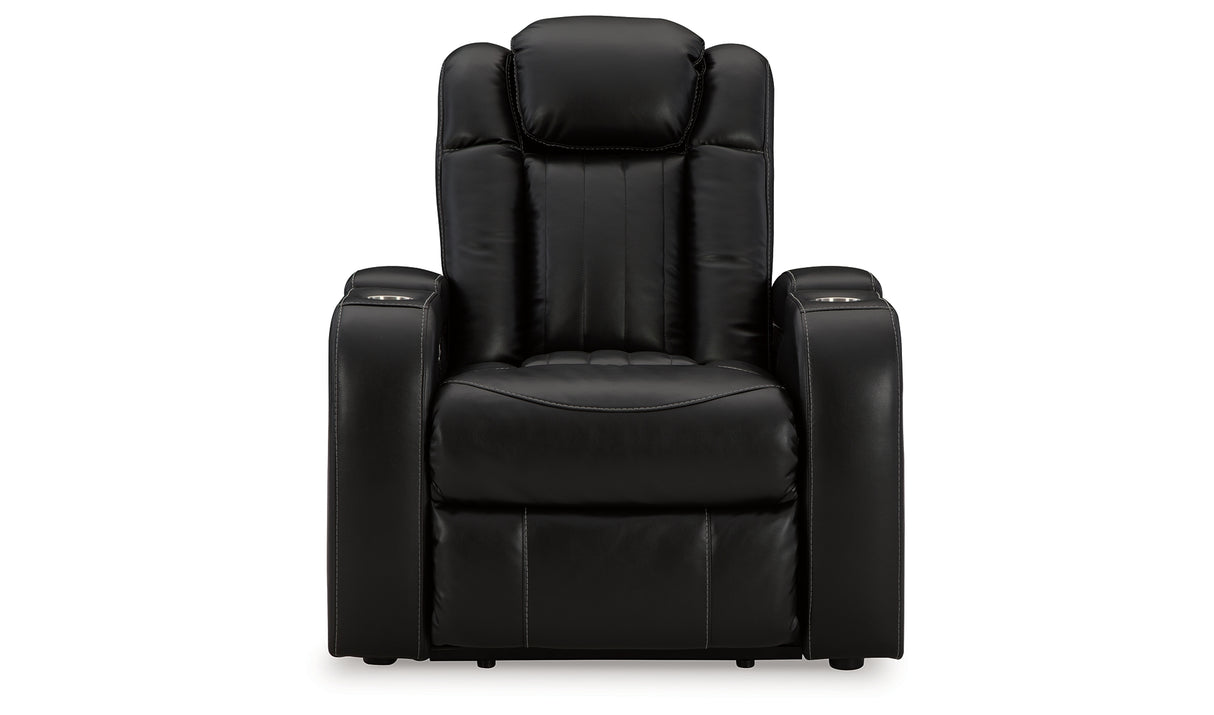 Caveman Den Sofa, Loveseat and Recliner in Midnight from Ashley - Luna Furniture