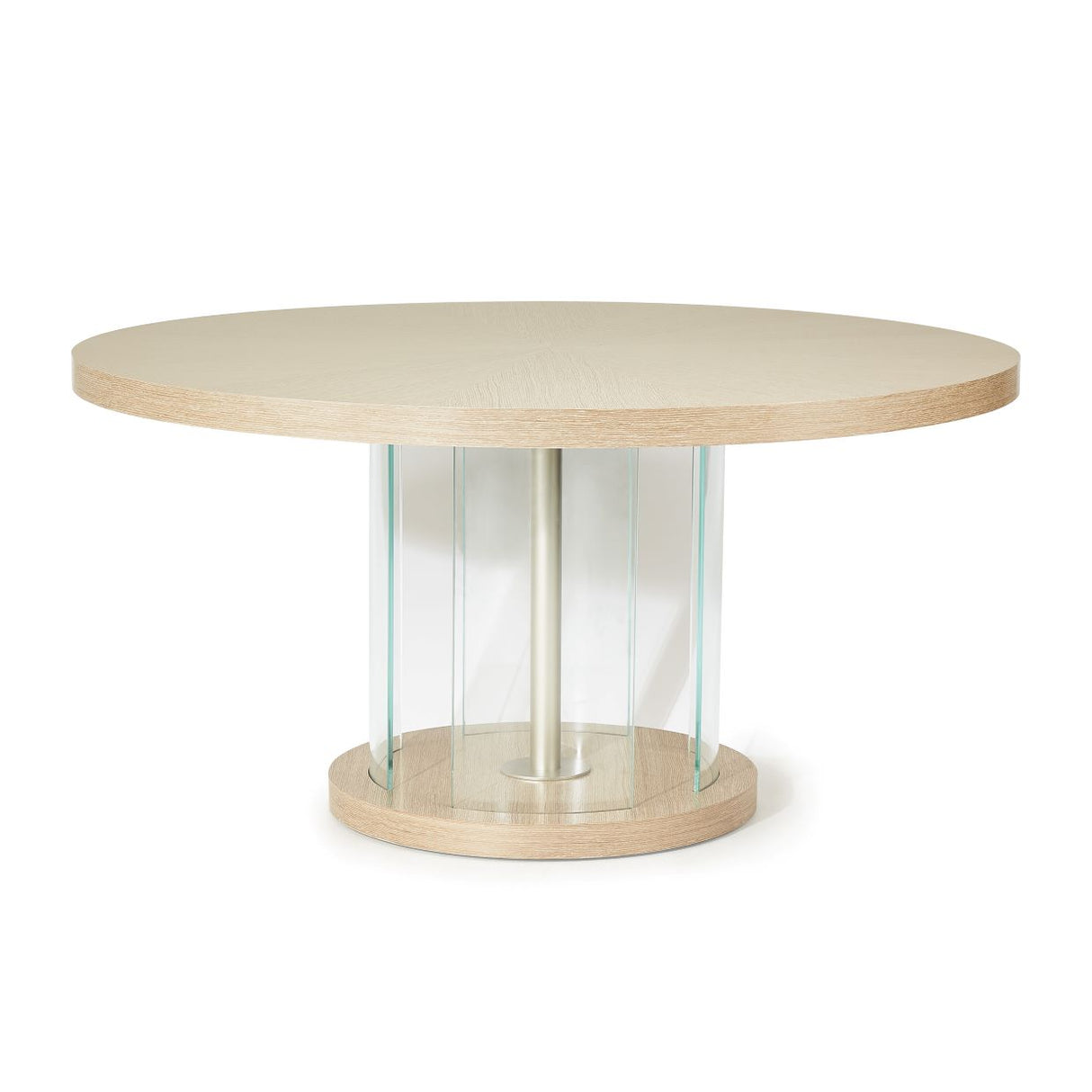 Laguna Ridge Washed Oak Round Dining Table from Michael Amini - Luna Furniture