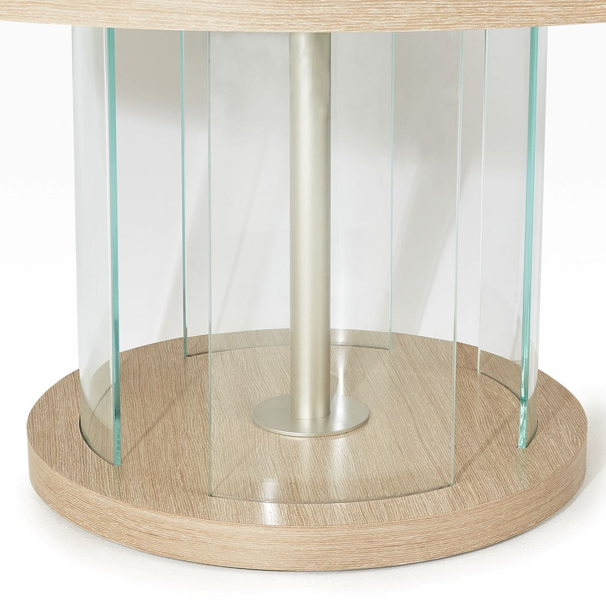Laguna Ridge Washed Oak Round Dining Table from Michael Amini - Luna Furniture