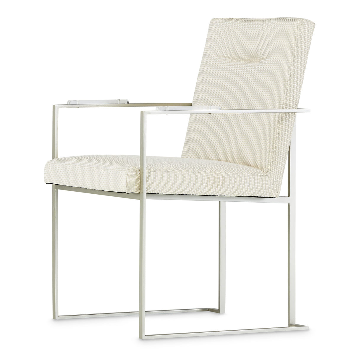 Laguna Ridge Brushed Silver Arm Chair from Michael Amini - Luna Furniture