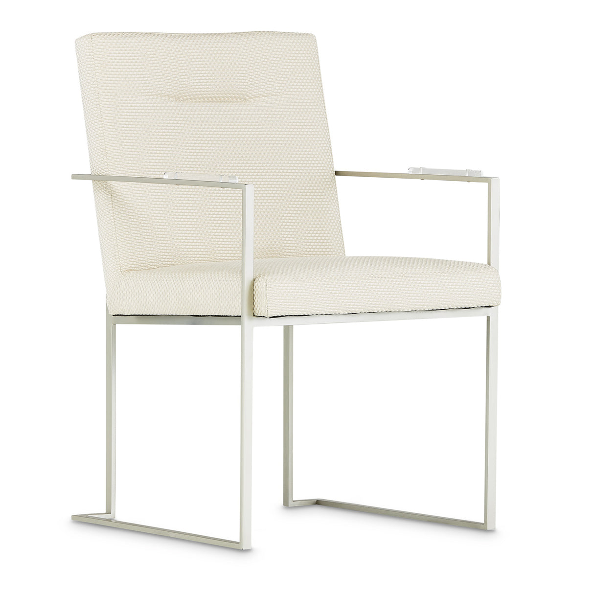 Laguna Ridge Brushed Silver Arm Chair from Michael Amini - Luna Furniture