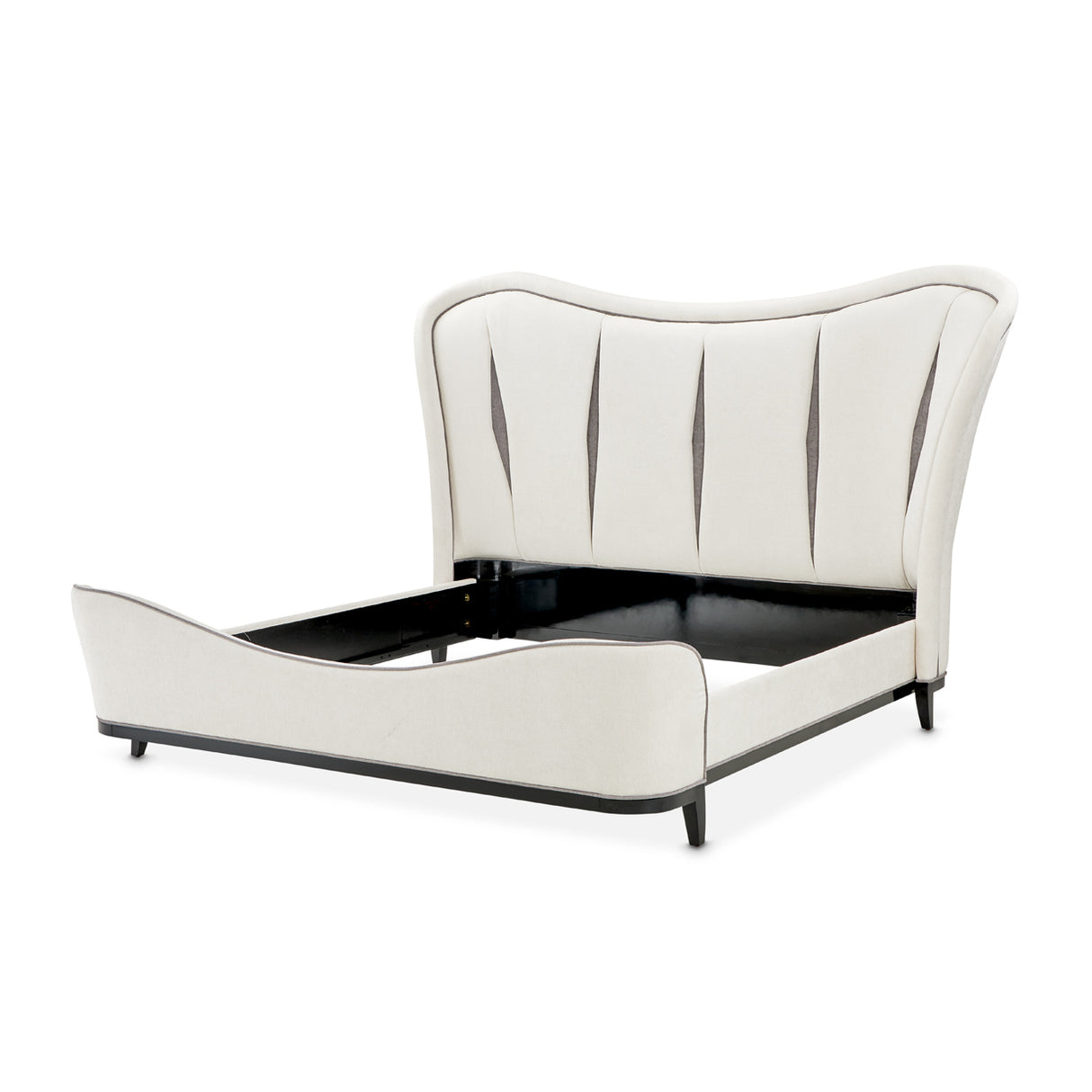 Tuxedo Piano Keyboard Eastern King Upholstered 3pc Bed from Michael Amini - Luna Furniture