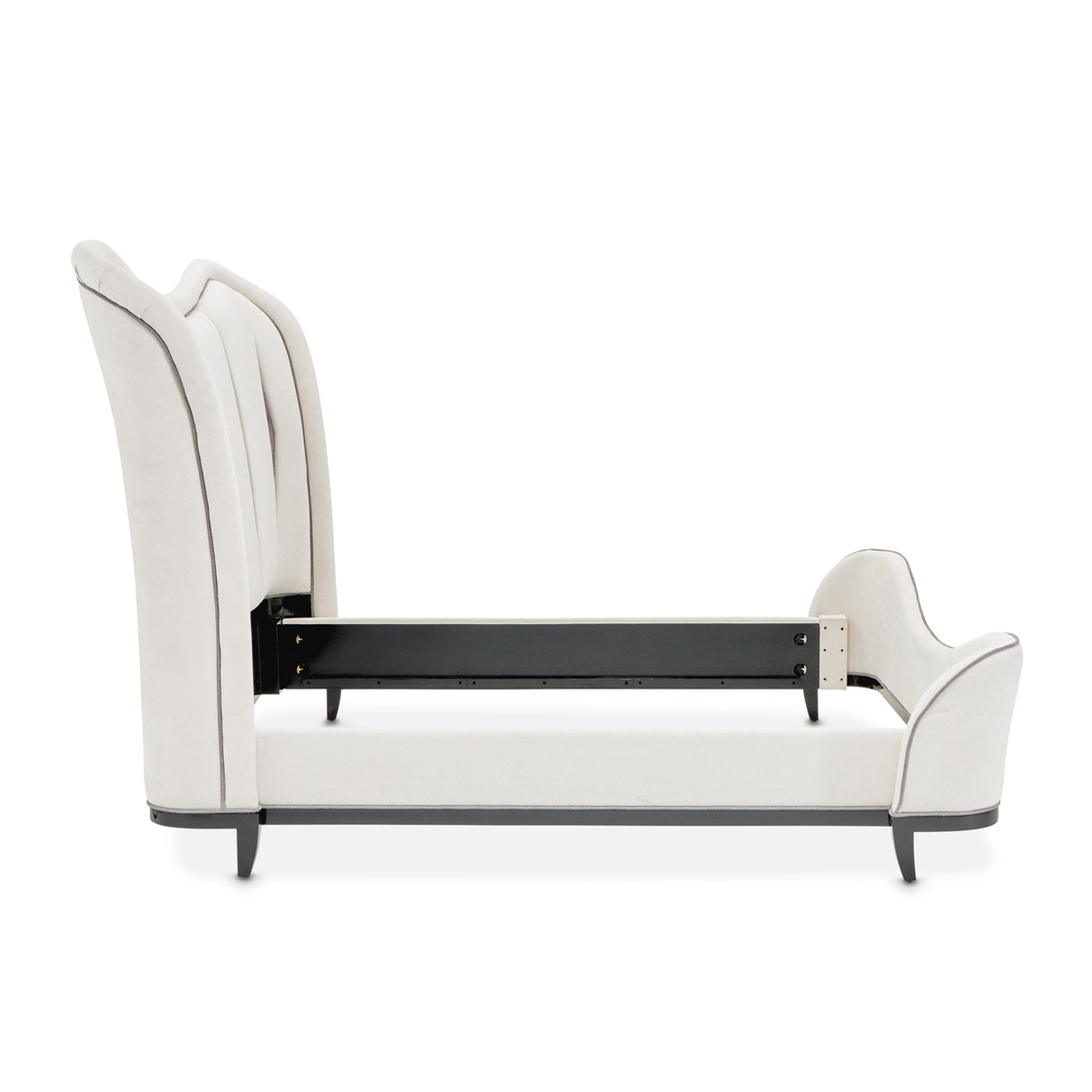 Tuxedo Piano Keyboard Eastern King Upholstered 3pc Bed from Michael Amini - Luna Furniture