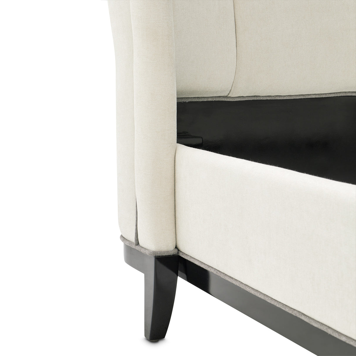 Tuxedo Piano Keyboard Eastern King Upholstered 3pc Bed from Michael Amini - Luna Furniture