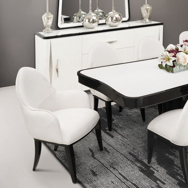 Tuxedo Piano Keyboard Dining Arm Chair