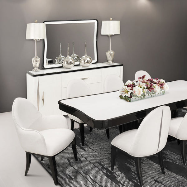 Tuxedo Piano Keyboard Sideboard With Mirror