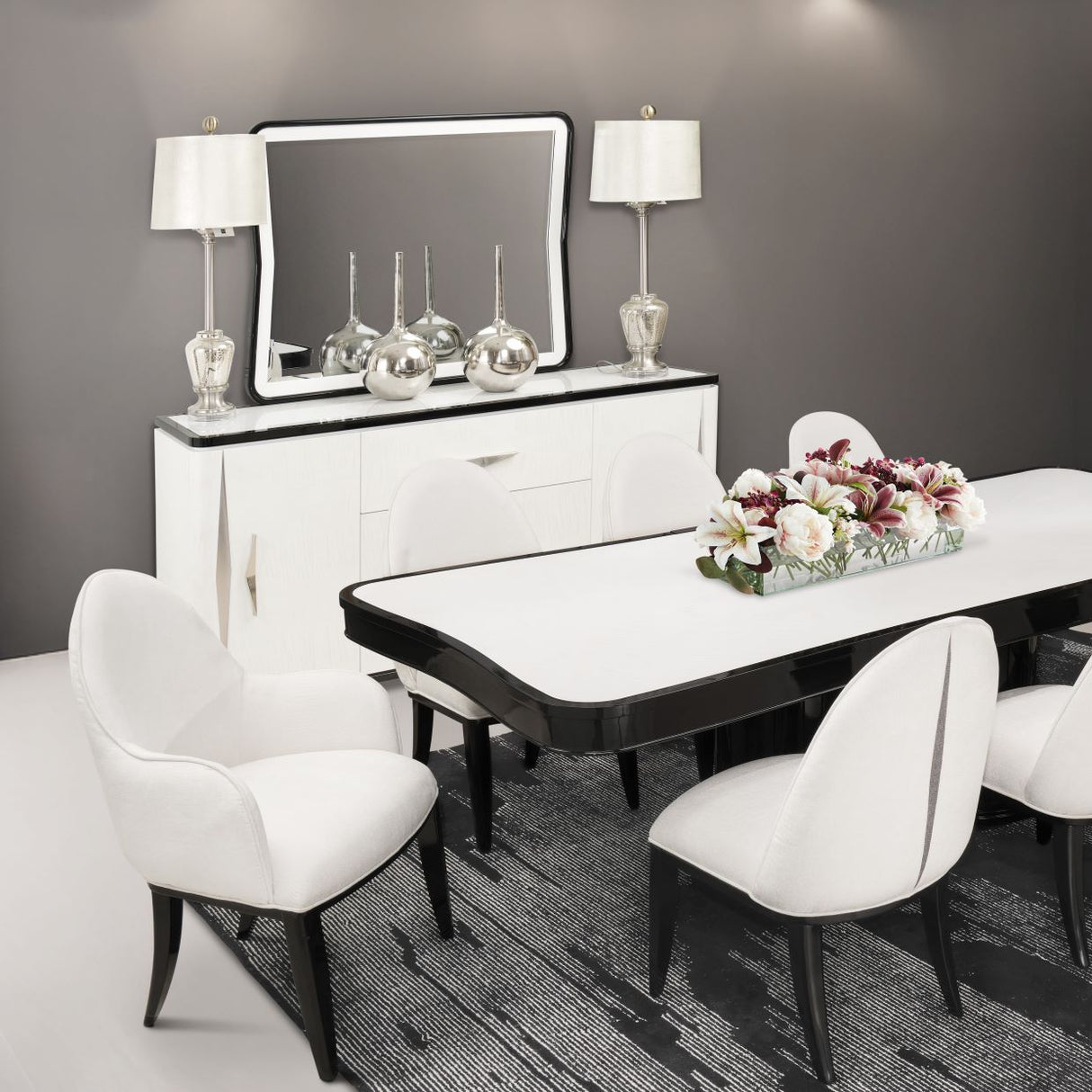 Tuxedo Piano Keyboard Sideboard from Michael Amini - Luna Furniture
