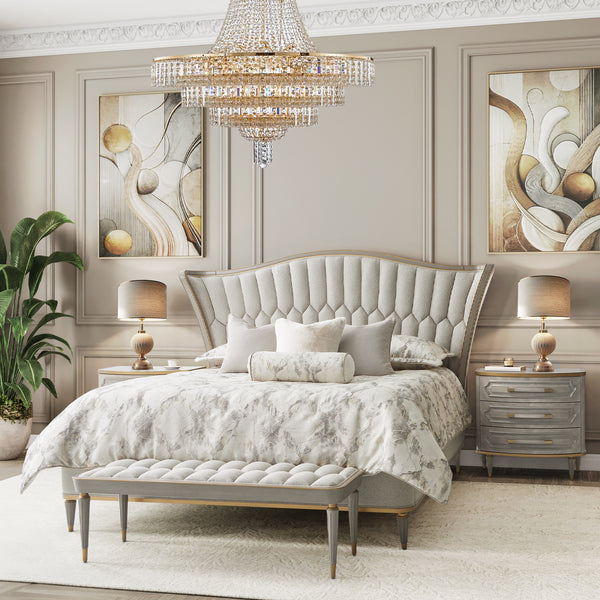 St. Charles Dove Gray Queen Bed