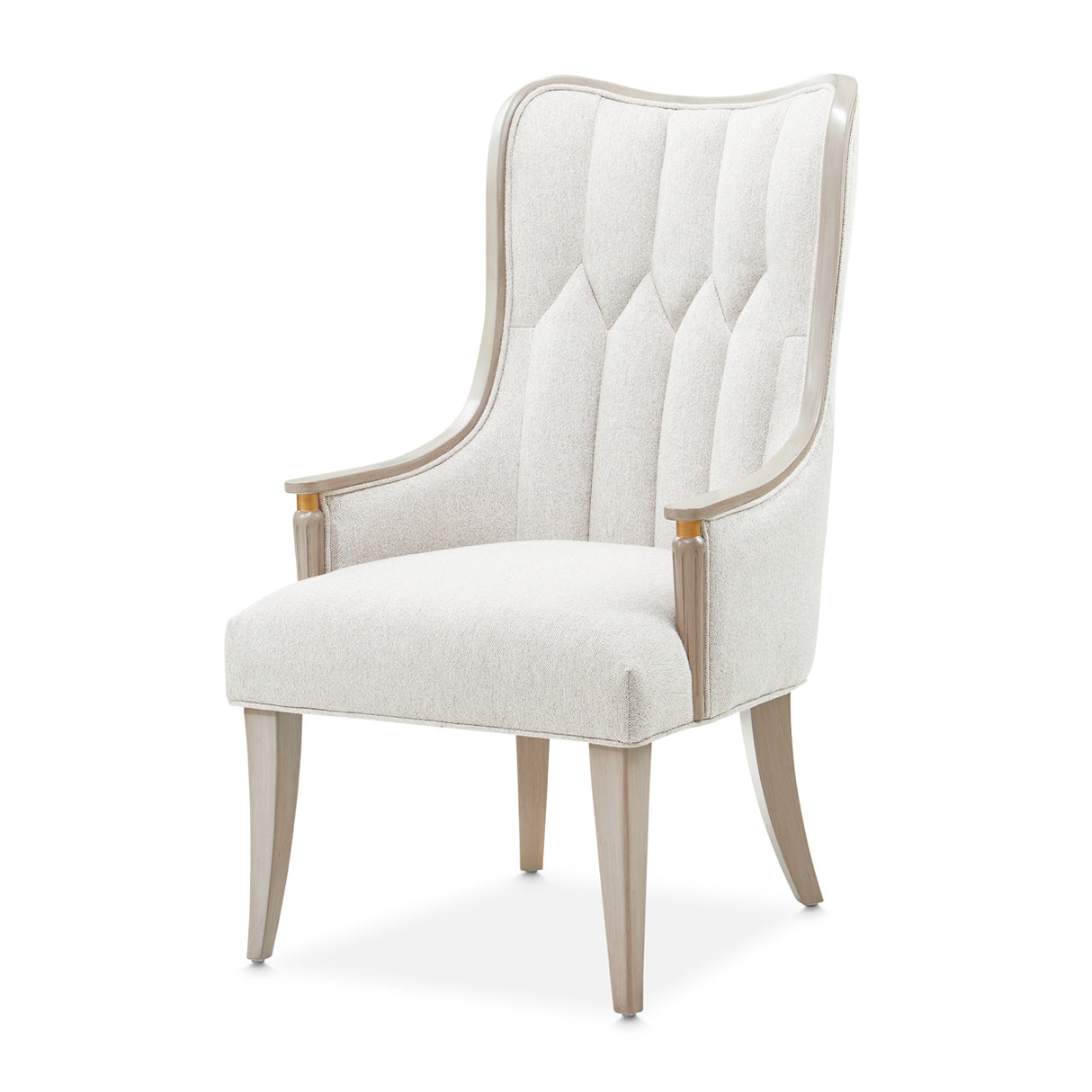 St. Charles Dove Gray Dining Arm Chair from Michael Amini - Luna Furniture