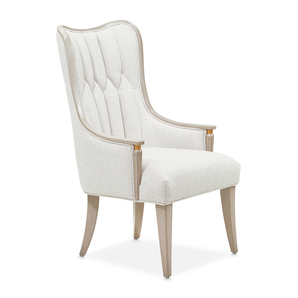 St. Charles Dove Gray Dining Arm Chair from Michael Amini - Luna Furniture