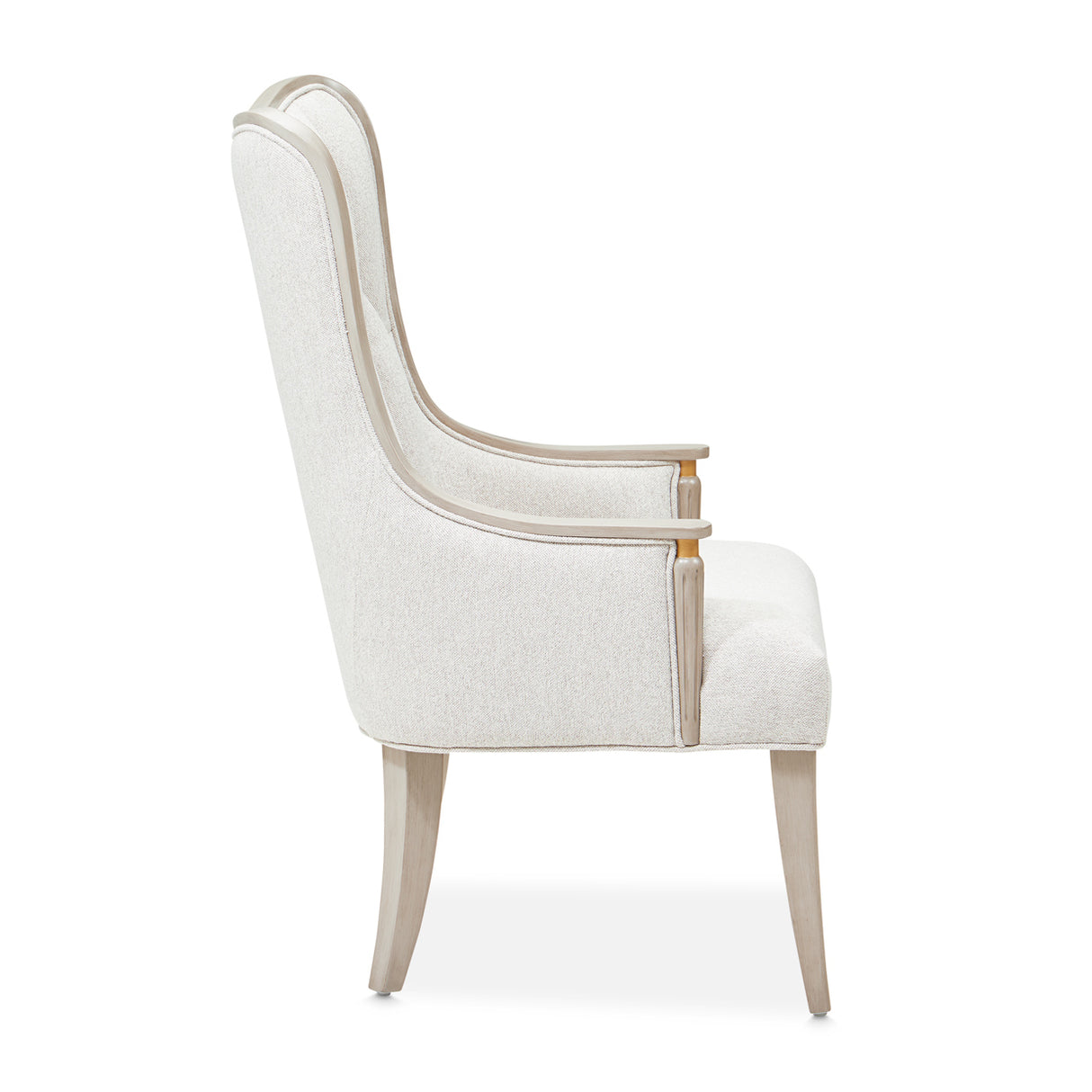 St. Charles Dove Gray Dining Arm Chair from Michael Amini - Luna Furniture
