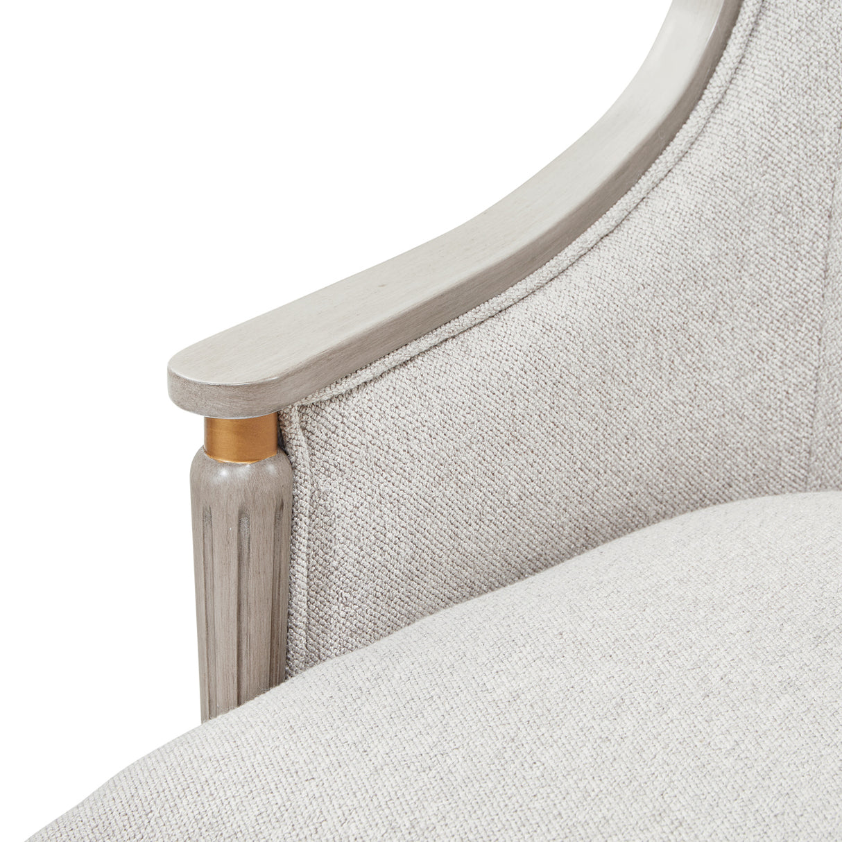 St. Charles Dove Gray Dining Arm Chair from Michael Amini - Luna Furniture