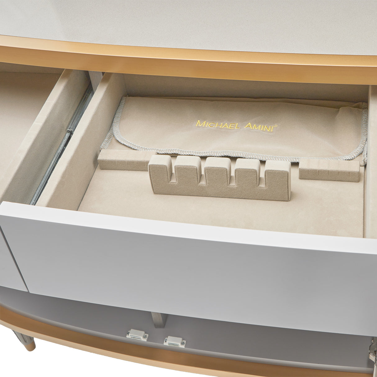 St. Charles Dove Gray Sideboard from Michael Amini - Luna Furniture