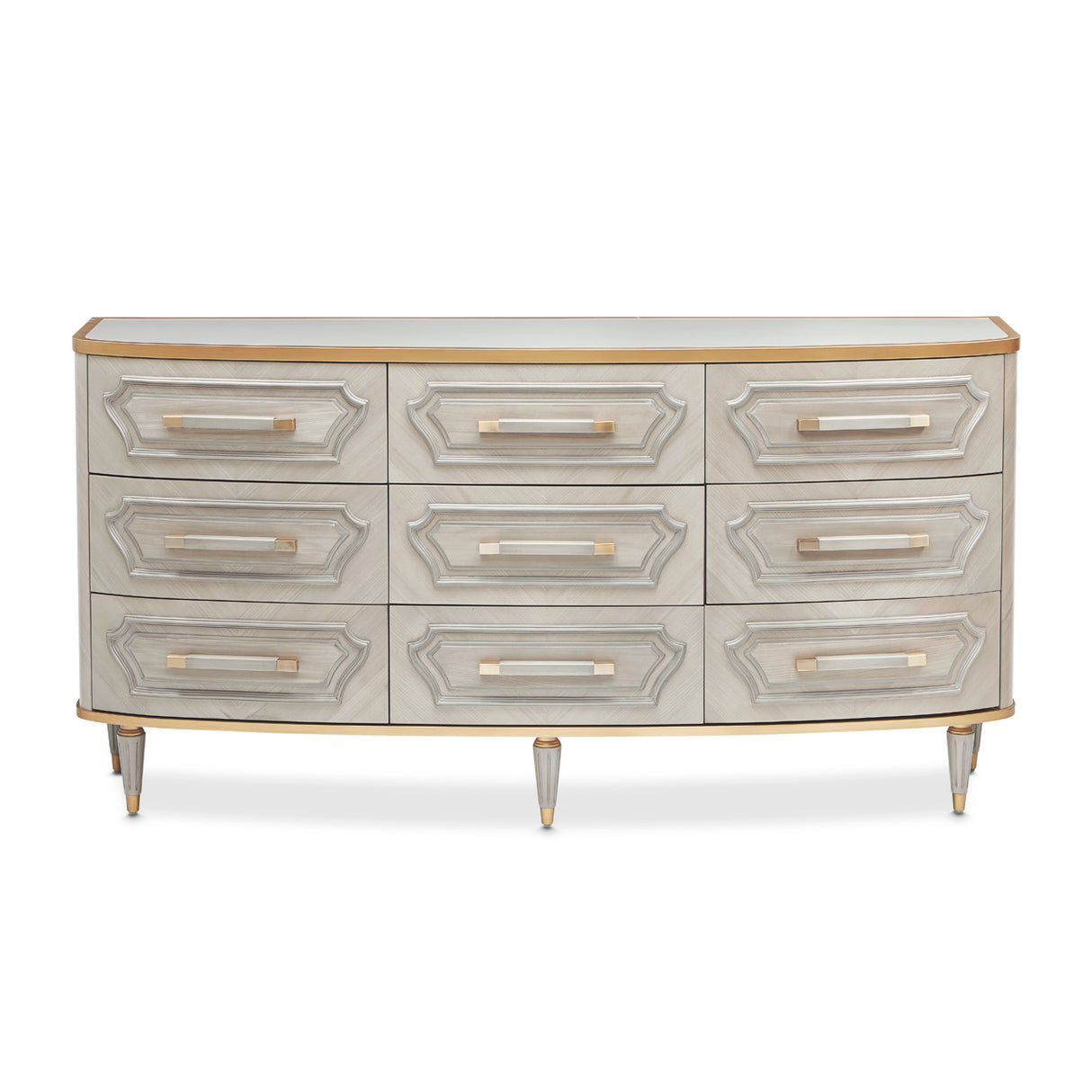 St. Charles Dove Gray Dresser from Michael Amini - Luna Furniture