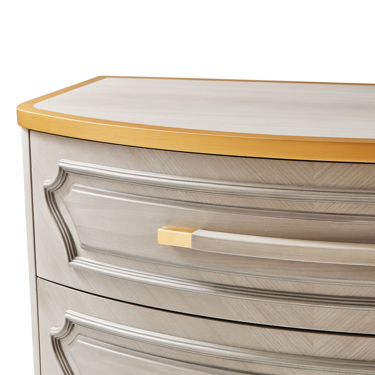 St. Charles Dove Gray Highboy Chest from Michael Amini - Luna Furniture