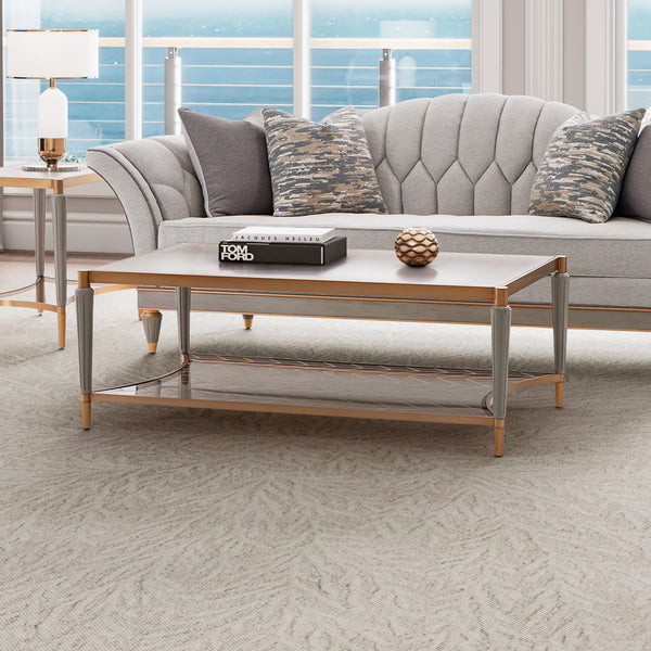 St. Charles Dove Gray Rectangular Cocktail Table