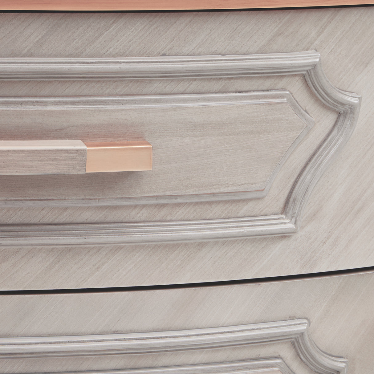 St. Charles Dove Gray Display Cabinet from Michael Amini - Luna Furniture