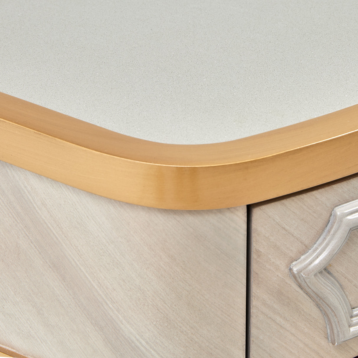 St. Charles Dove Gray Console Table from Michael Amini - Luna Furniture