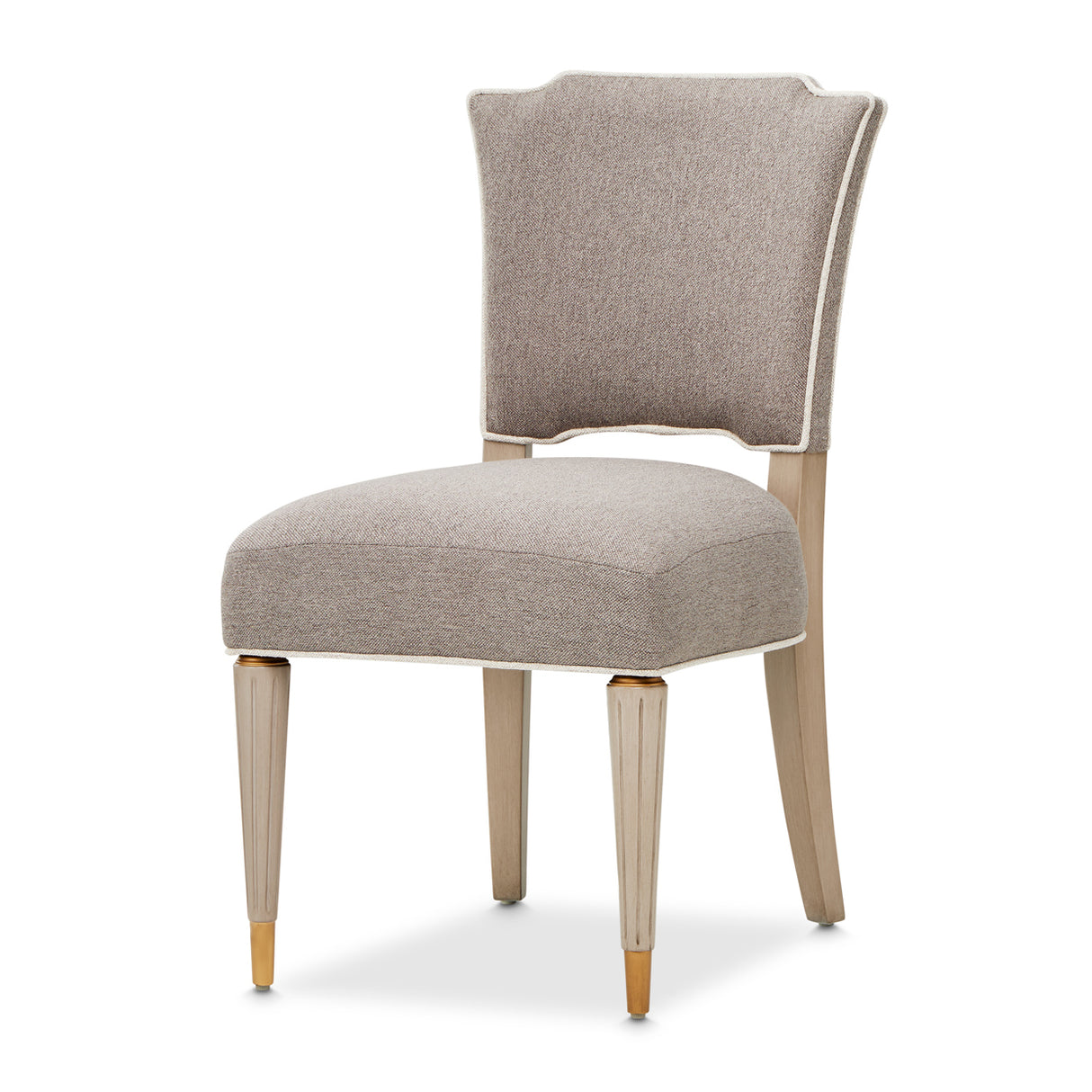 St. Charles Dove Gray Vanity Chair from Michael Amini - Luna Furniture