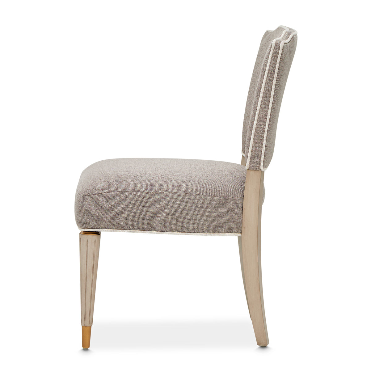 St. Charles Dove Gray Vanity Chair from Michael Amini - Luna Furniture