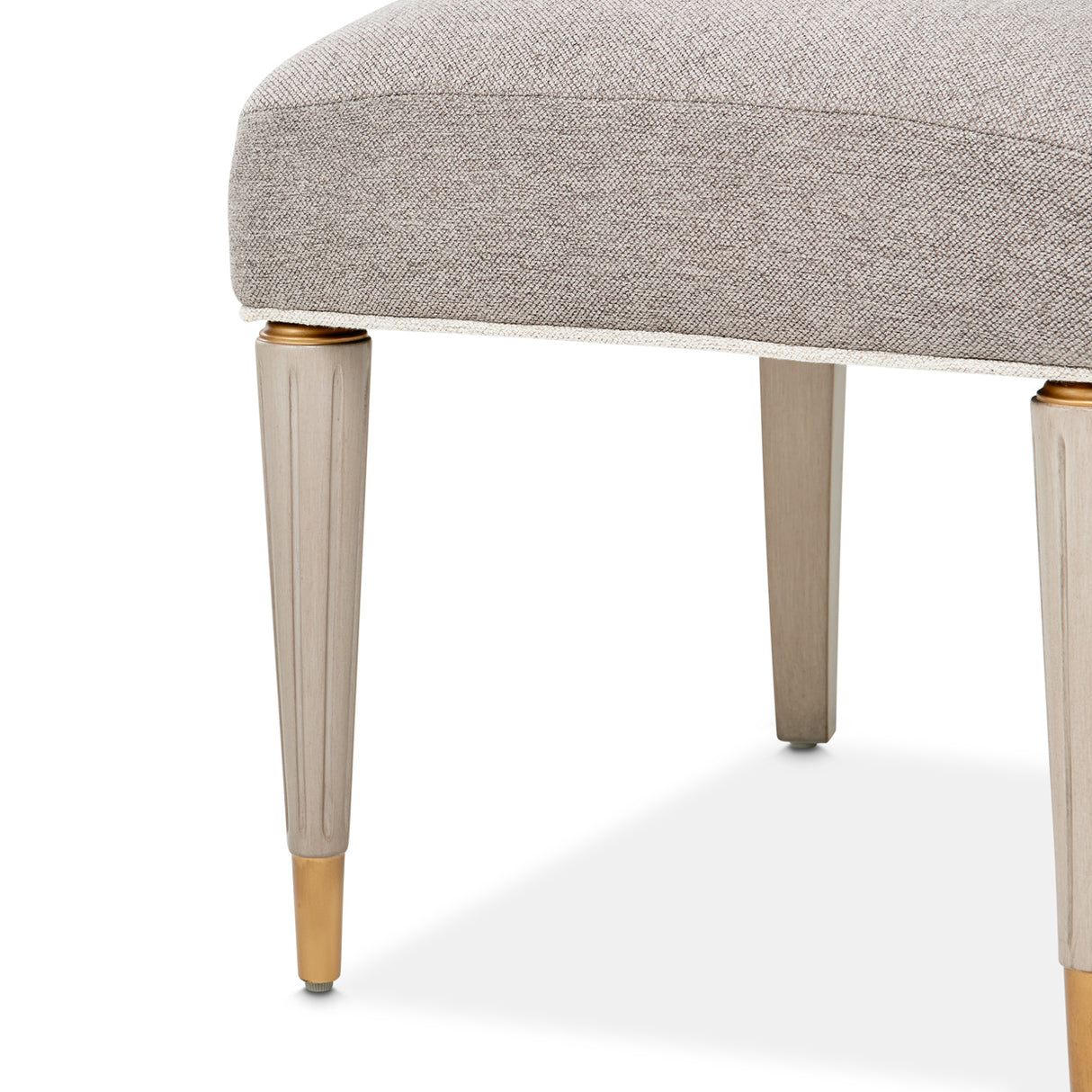 St. Charles Dove Gray Vanity Chair from Michael Amini - Luna Furniture
