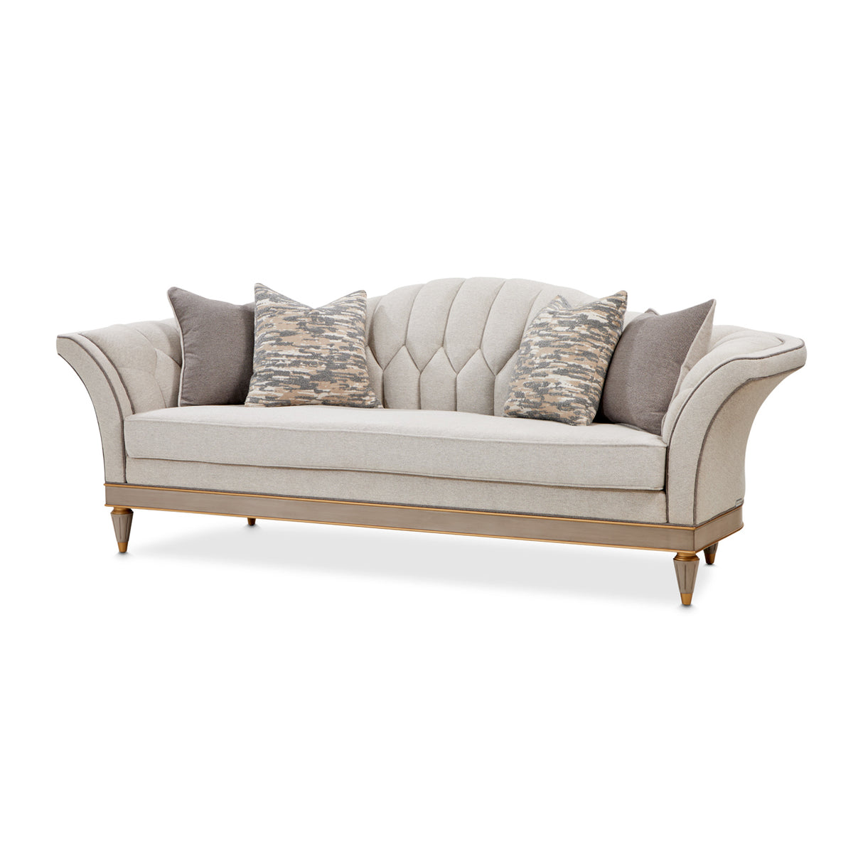 St. Charles Dove Gray Sofa from Michael Amini - Luna Furniture